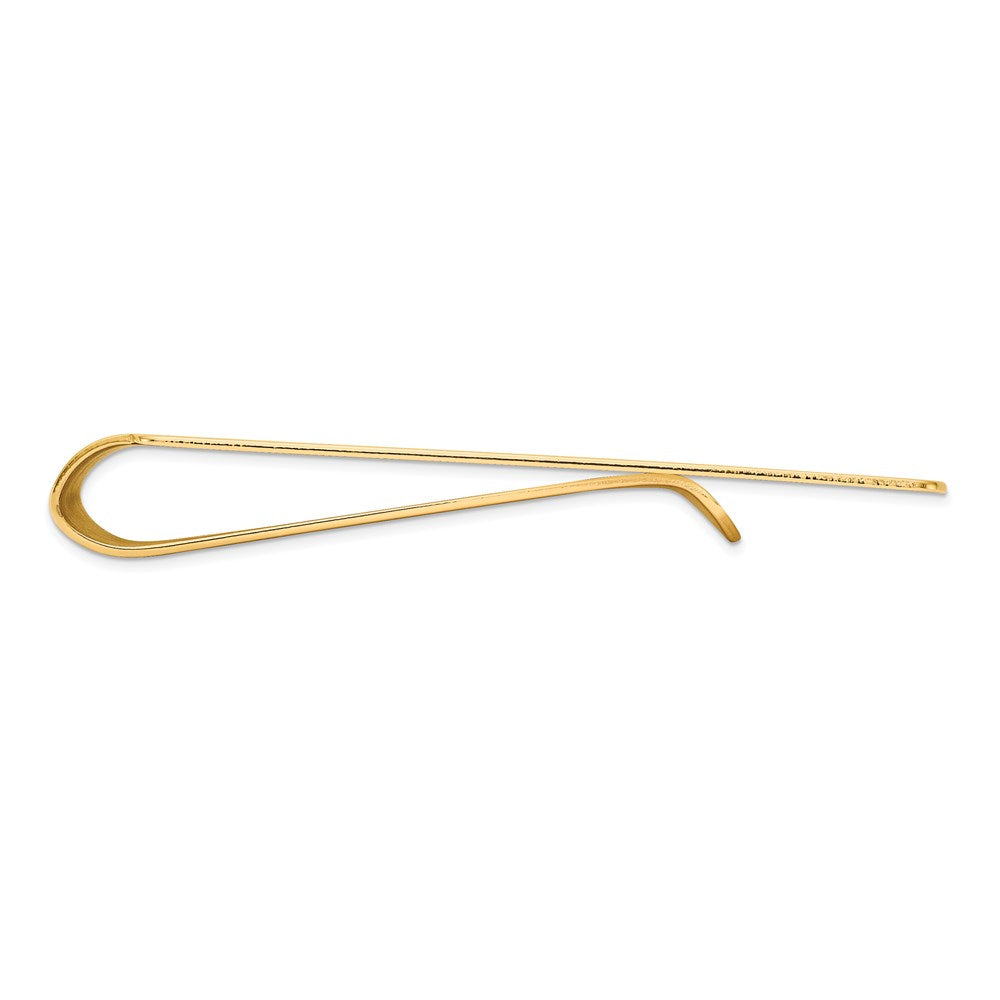14K Yellow Gold Men's Grooved Money Clip