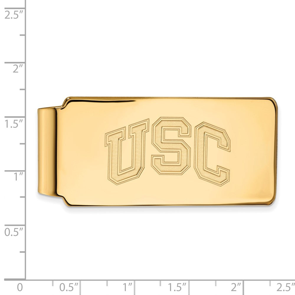 14K Yellow Gold Gold University of Southern California U-S-C Money Clip