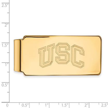 14K Yellow Gold Gold University of Southern California U-S-C Money Clip