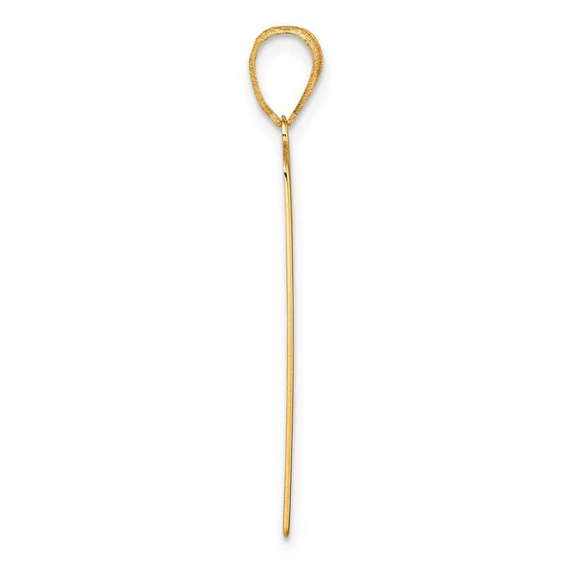 14K Yellow Gold The Lovers Tarot Card Pendant