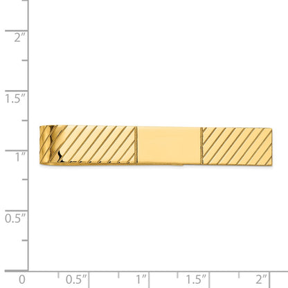 14K Yellow Gold Men's Tie Bar