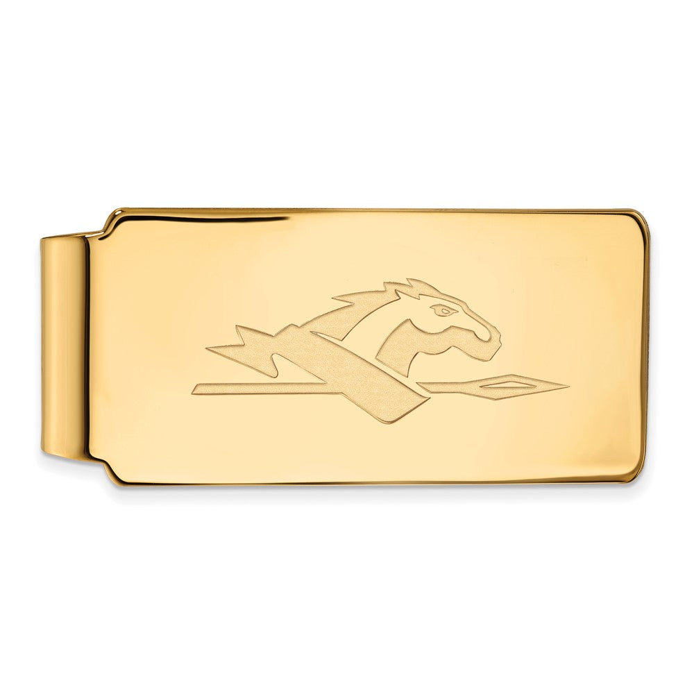 10K Yellow Gold Gold LogoArt Longwood University Horse Money Clip