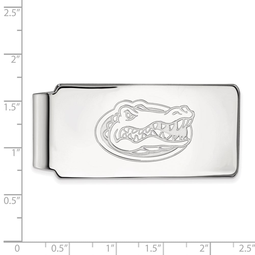 14K White Gold LogoArt University of Florida Gator Money Clip