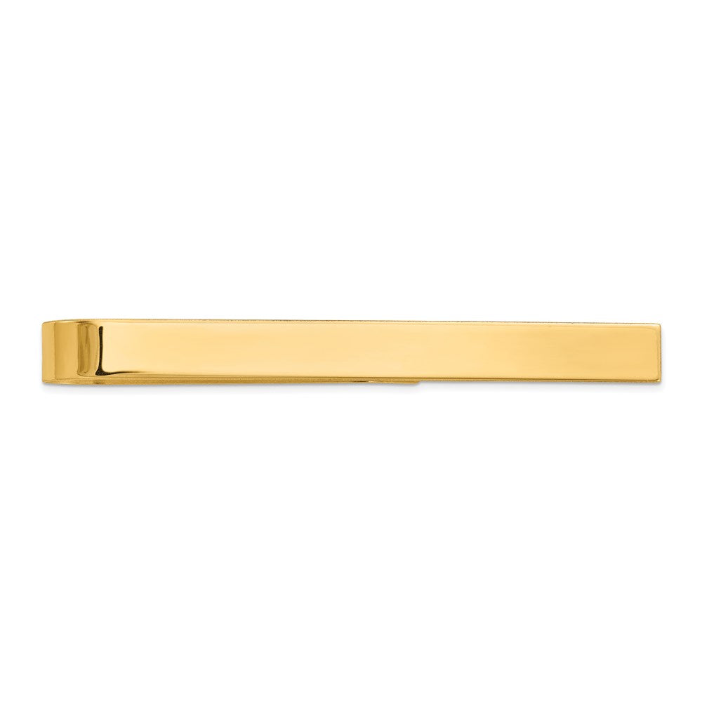 14K Yellow Gold Men's Polished Tie Bar