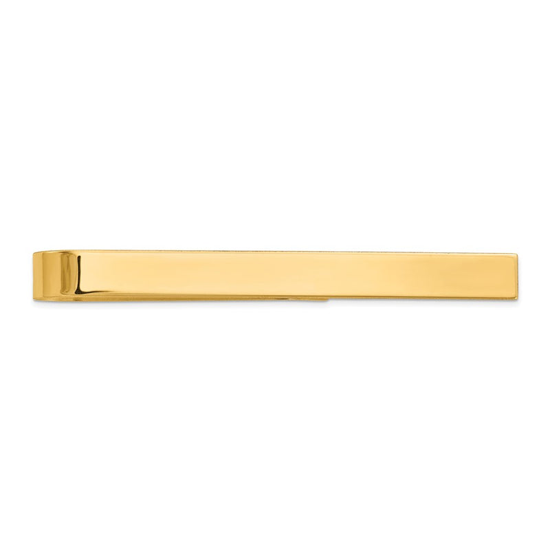 14K Yellow Gold Men's Polished Tie Bar