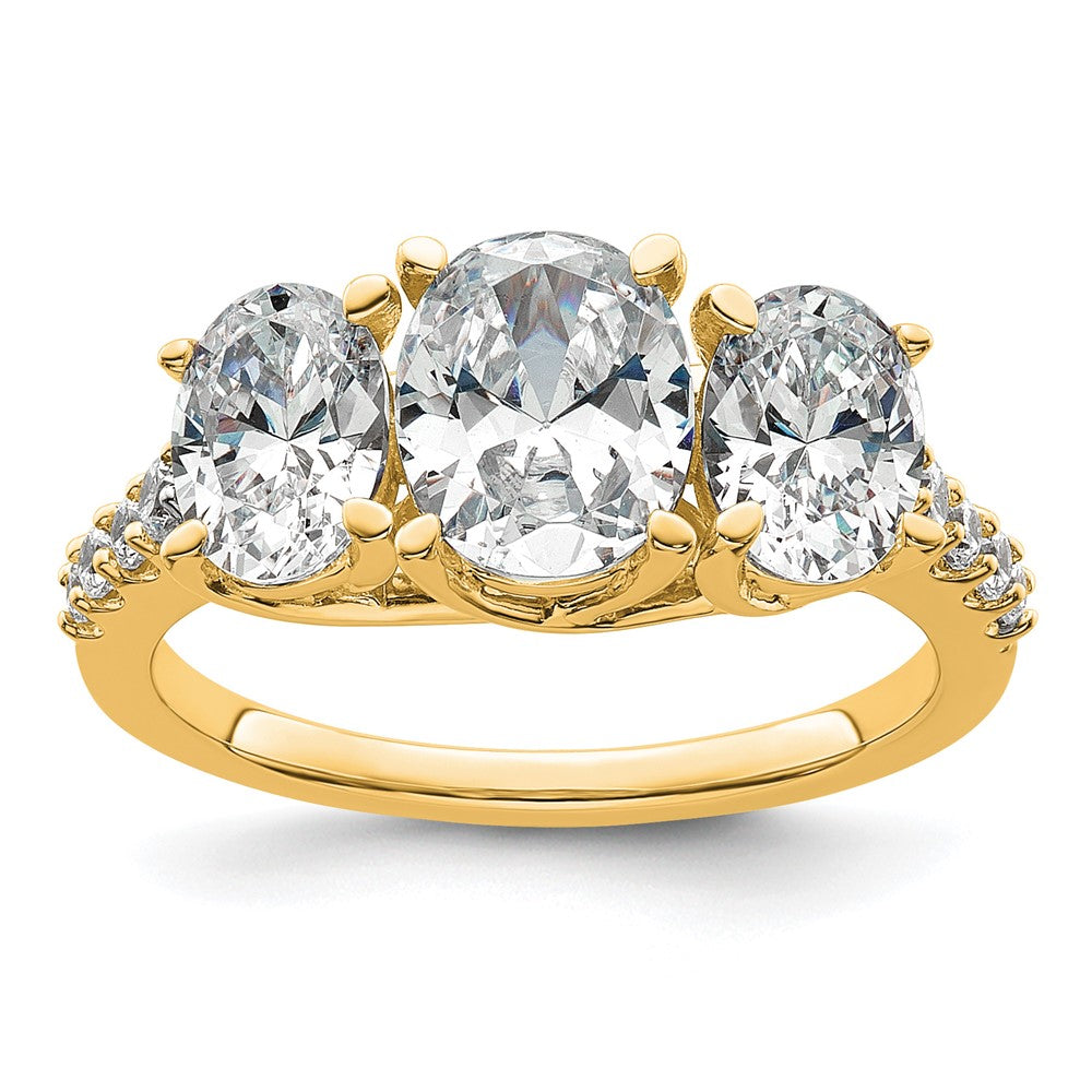 14K Yellow Gold 1/5 carat Lab Grown Diamond VS+ F+ | Goldia.com