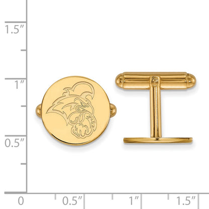 14K Yellow Gold Gold LogoArt Coastal Carolina University Chanticleer Cuff Links