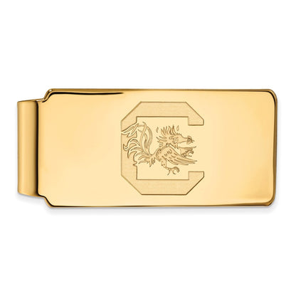 10K Yellow Gold Gold LogoArt University of South Carolina Money Clip