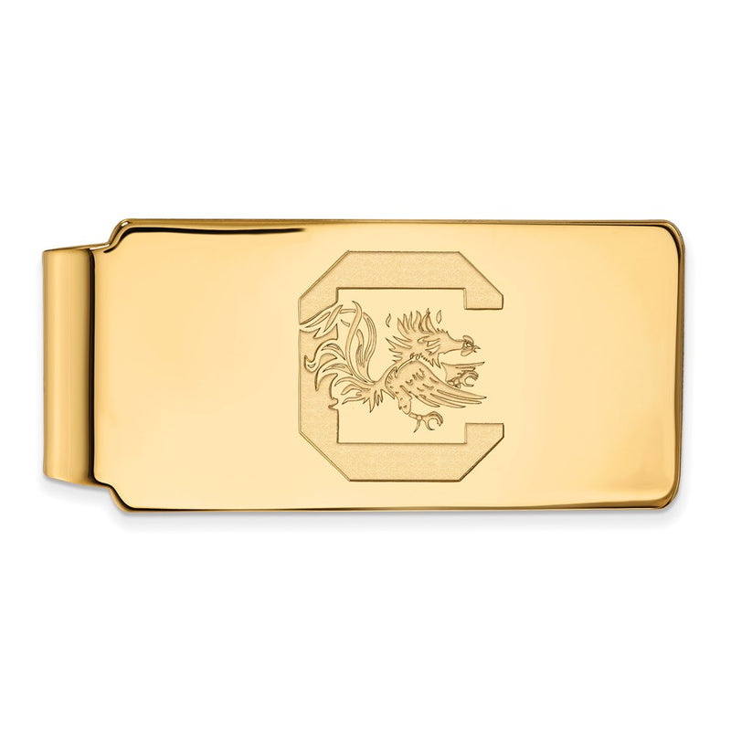 10K Yellow Gold Gold LogoArt University of South Carolina Money Clip