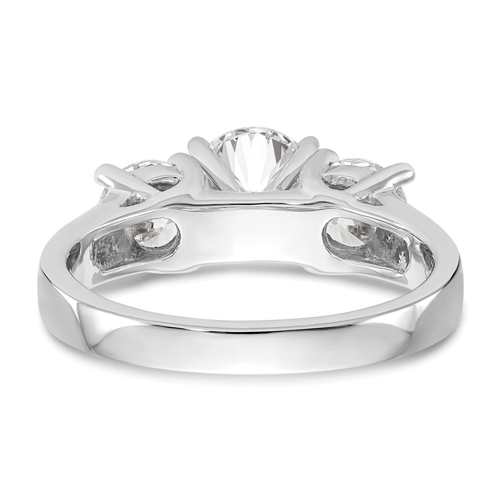 14k White Gold Diamond Wedding Band