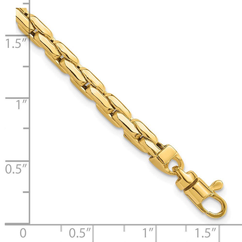 14K Yellow Gold Polished 4.5mm Fancy Link 8.25 Inch Bracelet