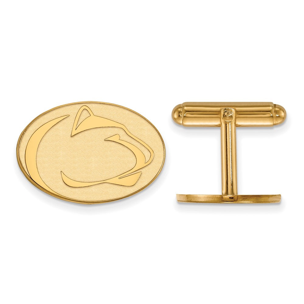 14K Yellow Gold Gold LogoArt Penn State University Lion Cuff Links