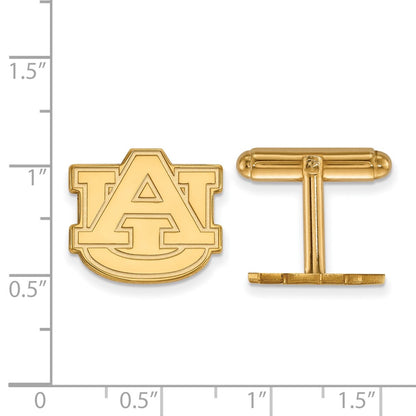14K Yellow Gold Gold LogoArt Auburn University Cuff Links