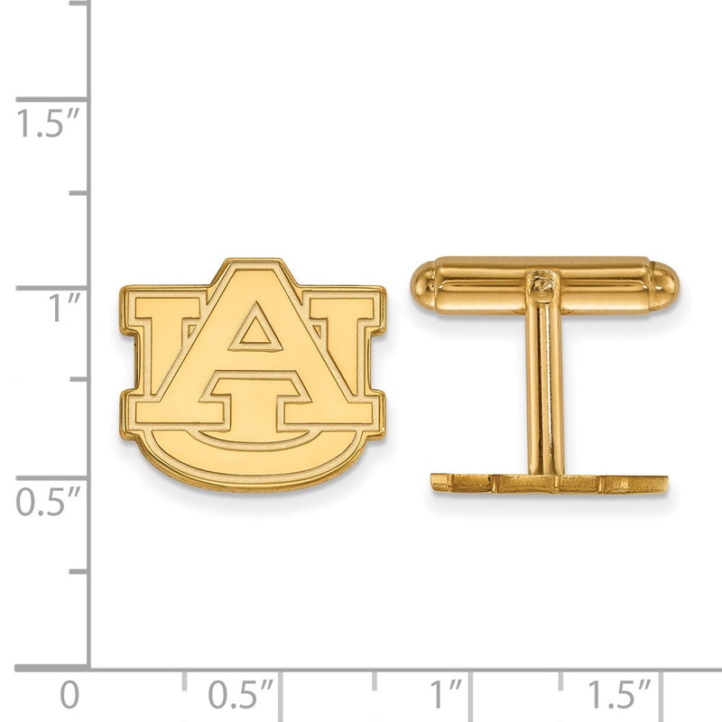 14K Yellow Gold Gold LogoArt Auburn University Cuff Links