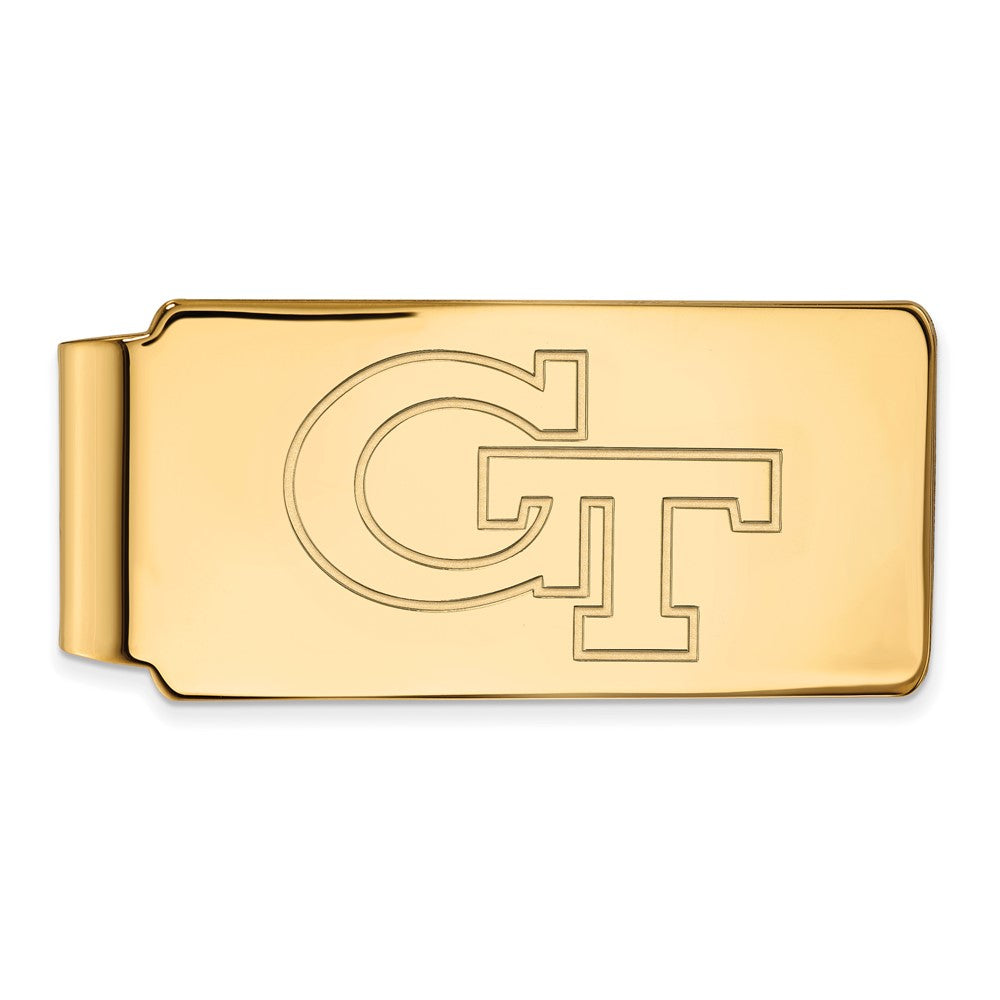 10K Yellow Gold Gold LogoArt Georgia Institute of Technology G-T Money Clip