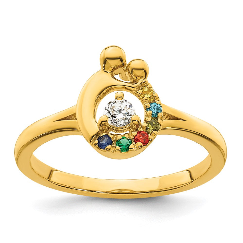 14K White Gold Diamond Band