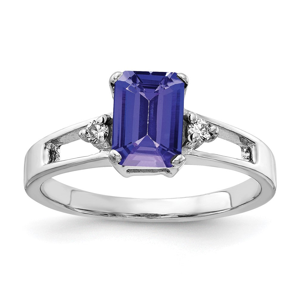 14K White Gold Diamond Wedding Band