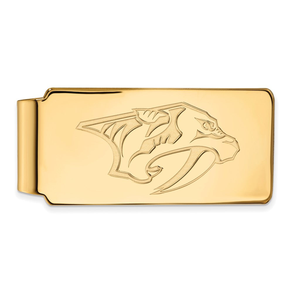 14K Yellow Gold Gold NHL LogoArt Nashville Predators Money Clip