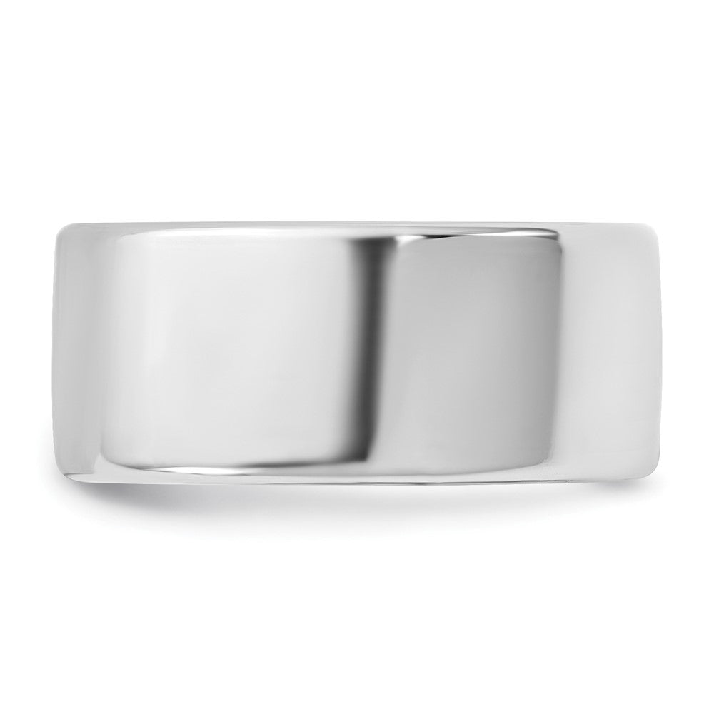 14k White Gold 9mm European Comfort Fit Wedding Band Ring
