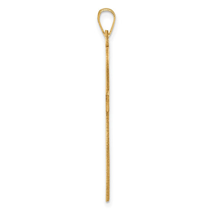 14K Yellow Gold Cross Pendant