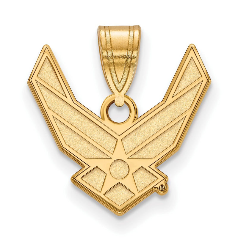 14K Yellow Gold Gold LogoArt U.S. Air Force Medium Pendant