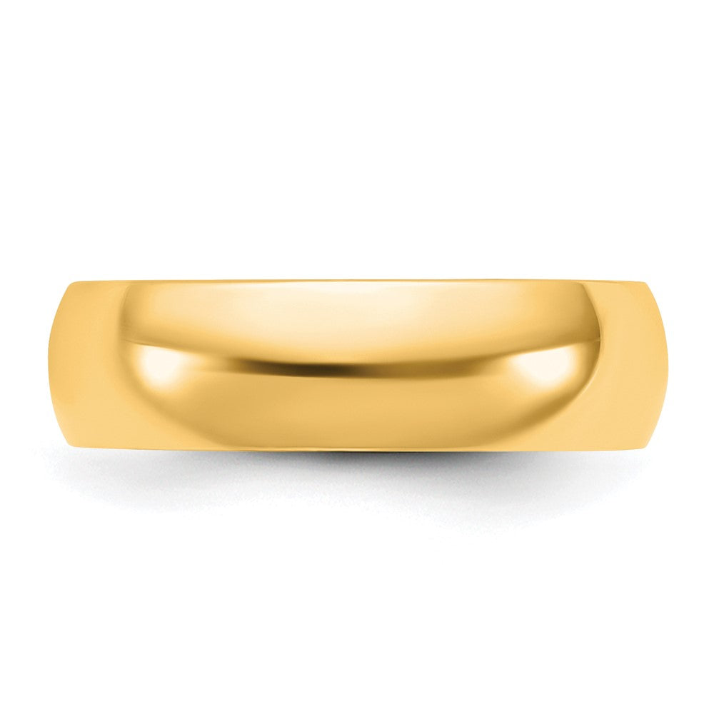 14K Yellow Gold 5.5mm LTW Comfort Fit Wedding Band Ring