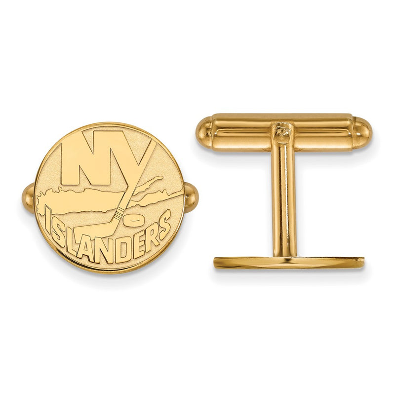 14K Yellow Gold Gold NHL LogoArt New York Islanders Cuff Links
