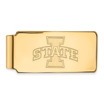 14K Yellow Gold Gold LogoArt Iowa State University Money Clip