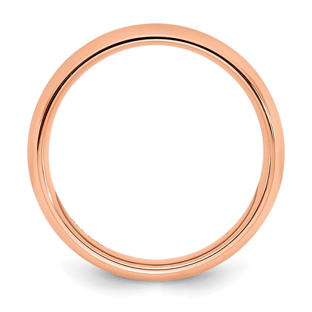 14KR Rose Gold 3mm Standard Comfort Fit Wedding Band Ring
