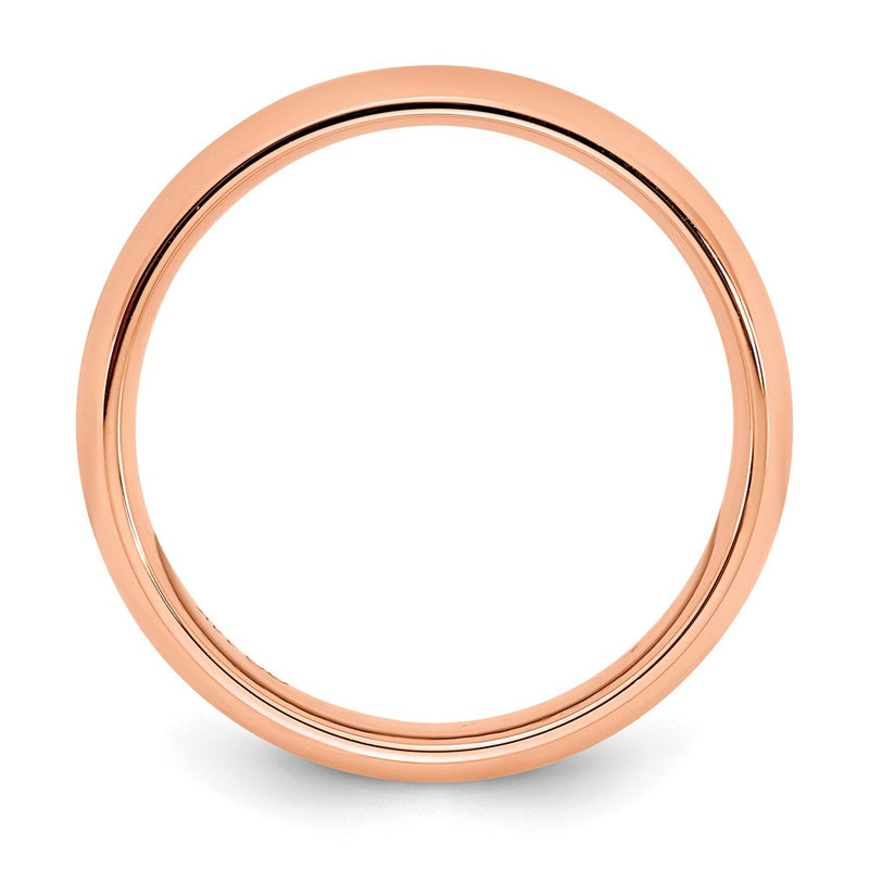 14KR Rose Gold 3mm Standard Comfort Fit Wedding Band Ring