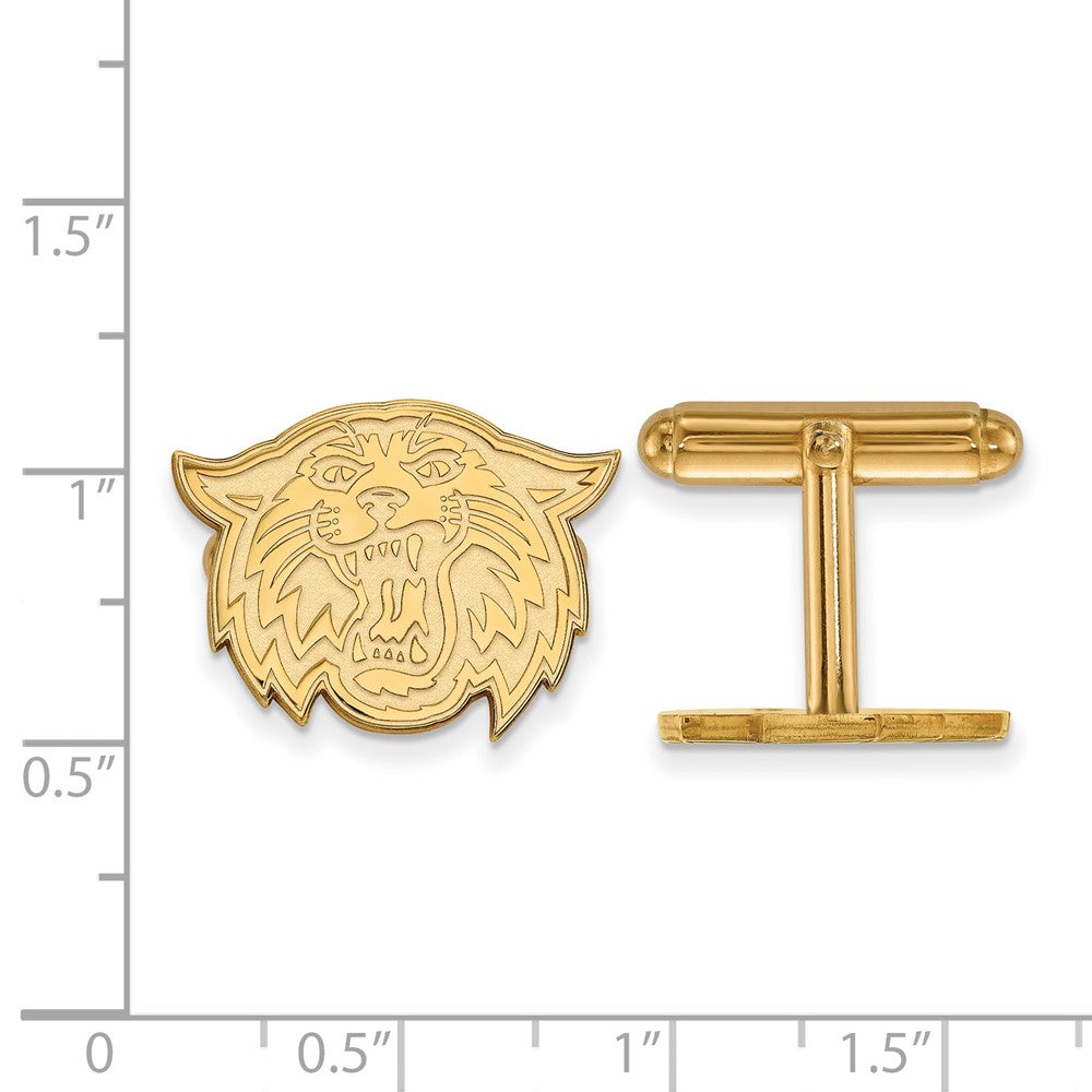 14K Yellow Gold Gold LogoArt Villanova University Wildcat Cuff Links