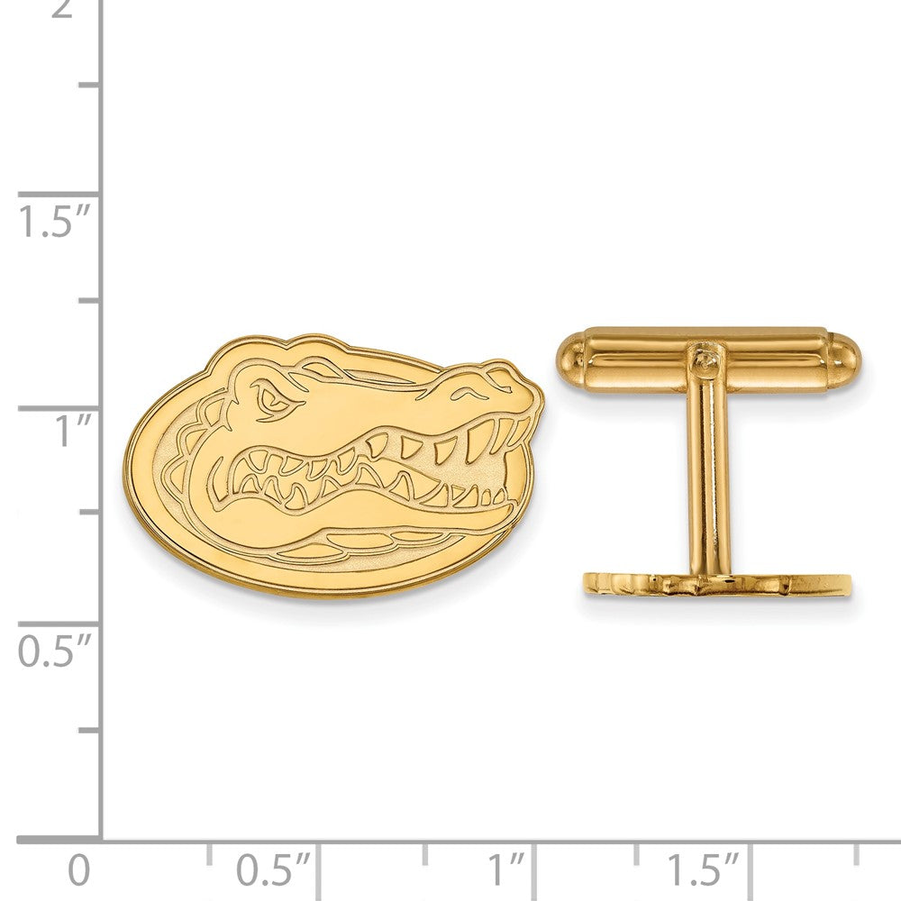 14K Yellow Gold Gold LogoArt University of Florida Gator Cuff Links