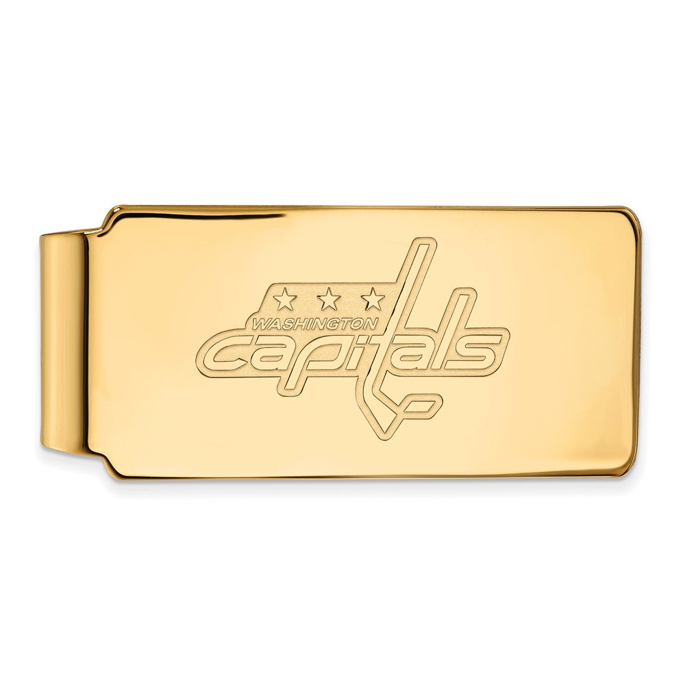 10K Yellow Gold Gold NHL LogoArt Washington Capitals Money Clip