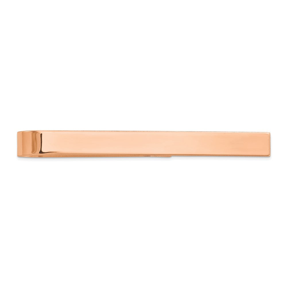 14K Rose Gold Polished Tie Bar