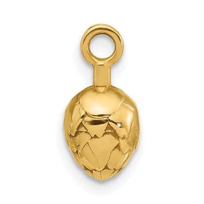 14K Yellow Gold Fancy Artichoke Charm