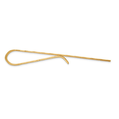 14K Yellow Gold Textured Tie Bar