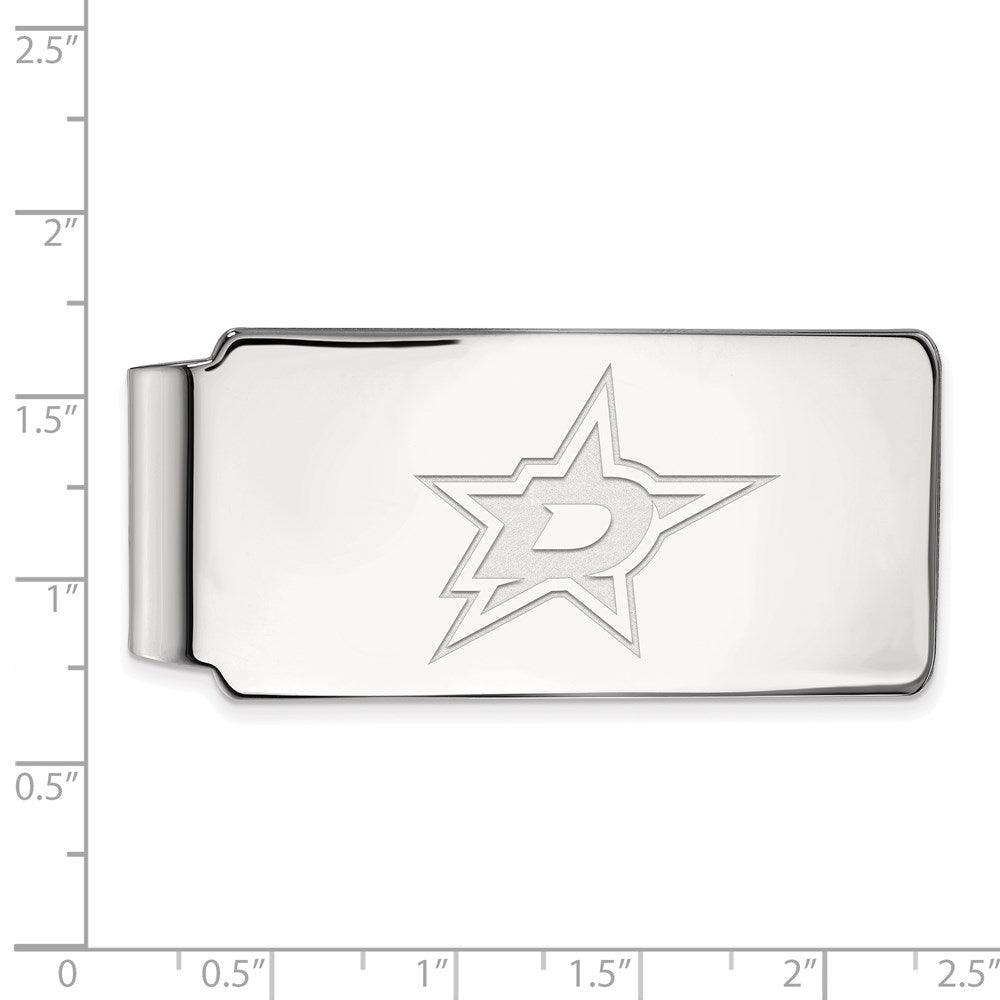 14K White Gold NHL LogoArt Dallas Stars Money Clip