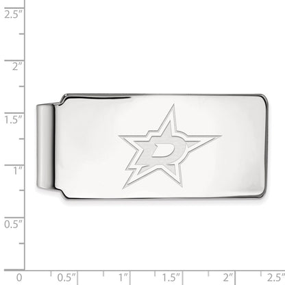 14K White Gold NHL LogoArt Dallas Stars Money Clip