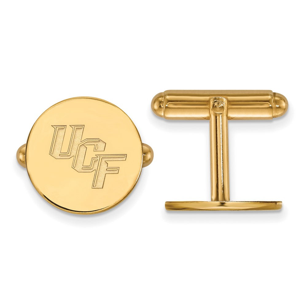 14K Yellow Gold Gold LogoArt University of Central Florida U-C-F Cuff Links