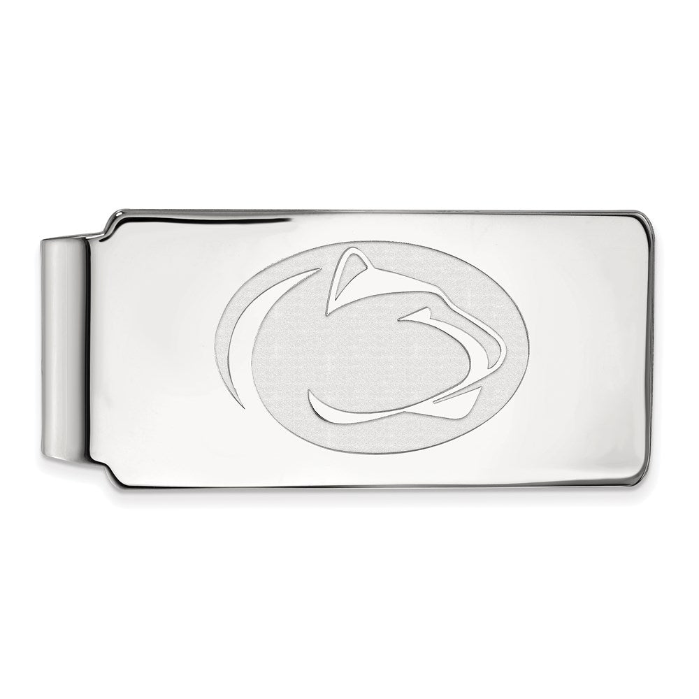 14K White Gold LogoArt Penn State University Lion Money Clip