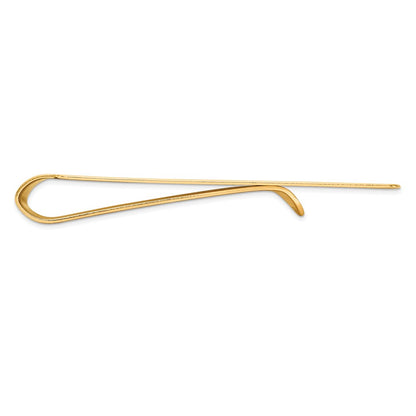 14K Yellow Gold Men's Satin Finish Money Clip