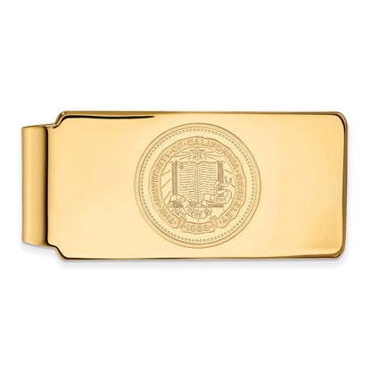 10K Yellow Gold Gold LogoArt University of California Berkeley Crest Money Clip
