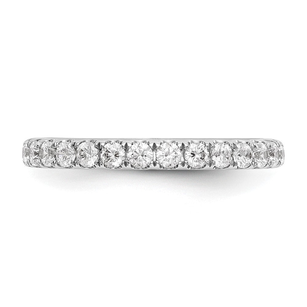 True Origin 14K White Gold 1/2 carat Lab Grown Diamond VS+ F+ Complete Wedding Band Ring
