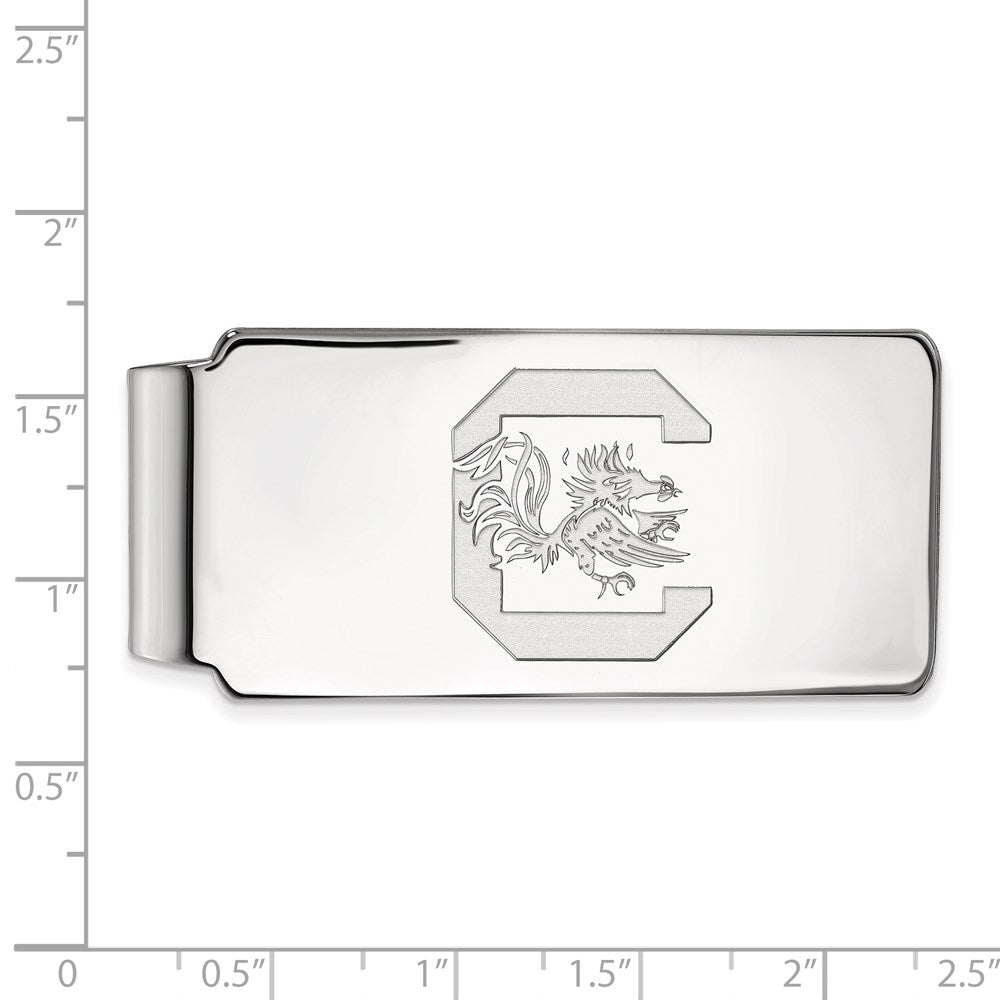 14K White Gold LogoArt University of South Carolina Money Clip