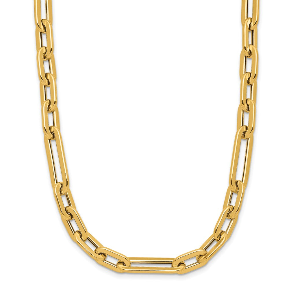14K Yellow Gold Polished Fancy Link Toggle Clasp 20in Necklace