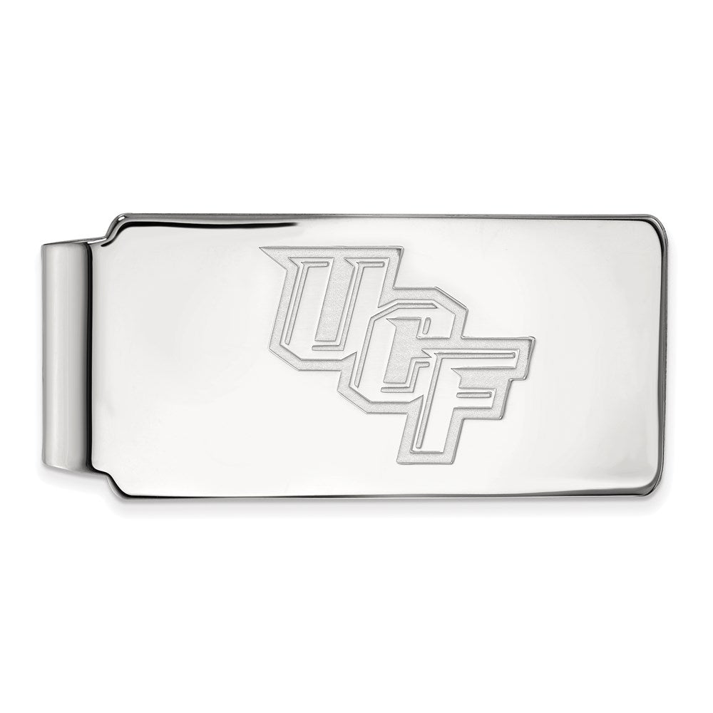 14K White Gold LogoArt University of Central Florida U-C-F Money Clip