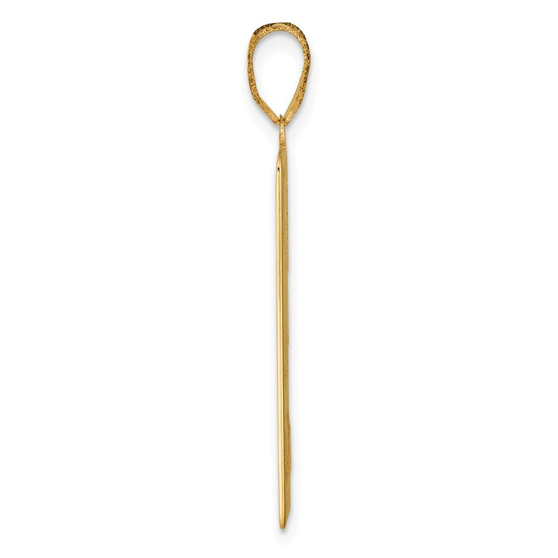14K Yellow Gold The Magician Tarot Card Pendant