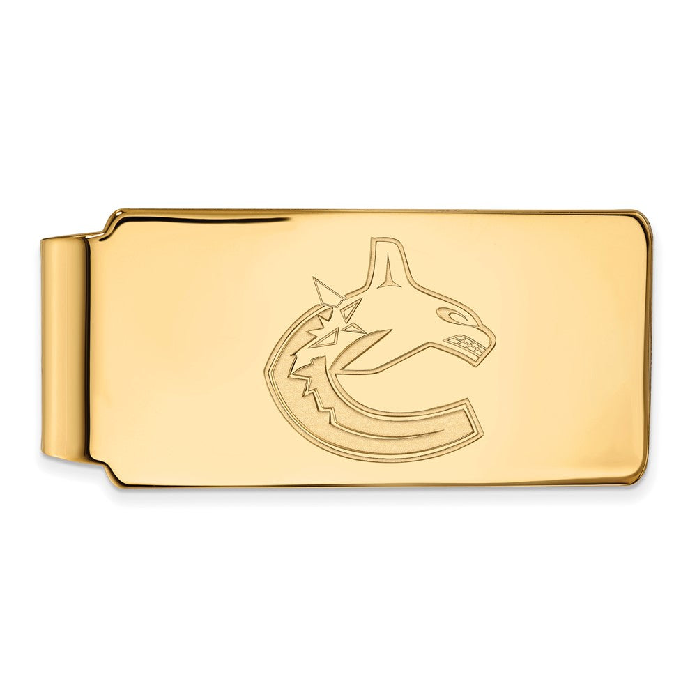 14K Yellow Gold Gold NHL LogoArt Vancouver Canucks Money Clip