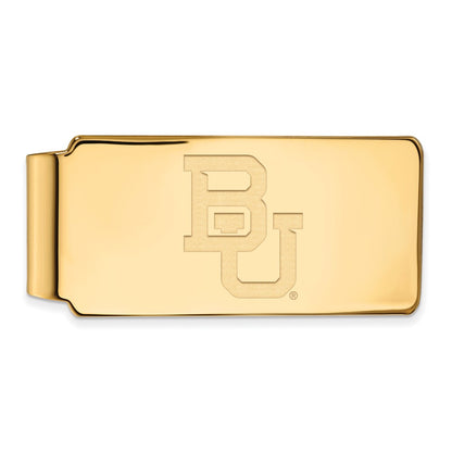 14K Yellow Gold Gold LogoArt Baylor University Bears Money Clip