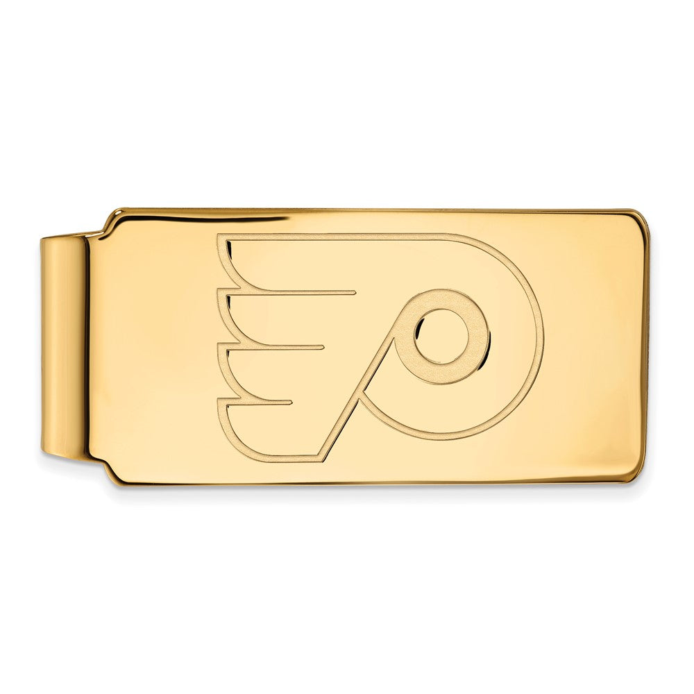 14K Yellow Gold Gold NHL LogoArt Philadelphia Flyers Money Clip